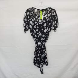 Sam Edelman Black & White Lined Belted Dress WM Size S NWT