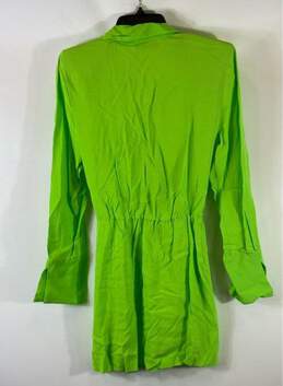Zara Lime Green Casual Dress - Size Medium alternative image