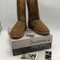 Womens Emma Hickory II Tan Suede Round Toe Pull-On Snow Boot Size 11 image number 2