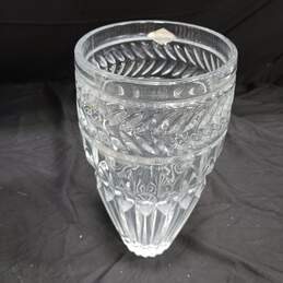 Shannon Handmade Lead Cut Heavy Crystal Vase alternative image