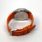 Designer Relic ZR 55260 Orange Strap Stainless Steel Quartz Wristwatch image number 3