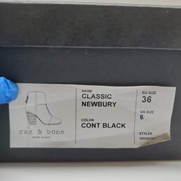 Rag & Bone Classic Newbury Cont Black Women's Ankle Boots Size 6