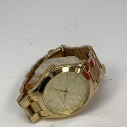 Designer Michael Kors MK-3335 Gold-Tone Stainless Steel Analog Wristwatch