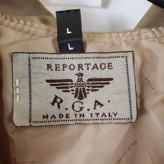 Reportage RGA Men's Tan Jacket SZ L image number 9