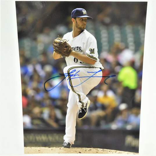4 Autographed Milwaukee Brewers Photos image number 10