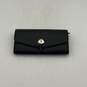 Kate Spade New York Womens Black Leather Magnetic Bifold Clutch Wallet image number 1