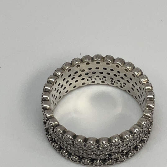 Designer Pandora 925 ALE Sterling Silver Sparkle Cubic Zirconia Band Ring image number 5