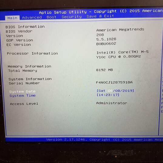 ASUS UX305F 13in Laptop Intel M-5Y10C CPU 8GB RAM & HDD image number 9