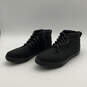 Mens Black Round Toe Lace Up Casual Ankle Chukka Boots Size 13 image number 4