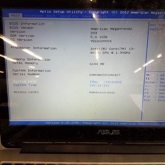 ASUS TP500L 15in Laptop Intel i3-4030U CPU 6GB RAM 500GB HDD image number 10