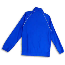 NWT Mens Blue White Regular Fit Long Sleeve Full-Zip Track Jacket Size S alternative image