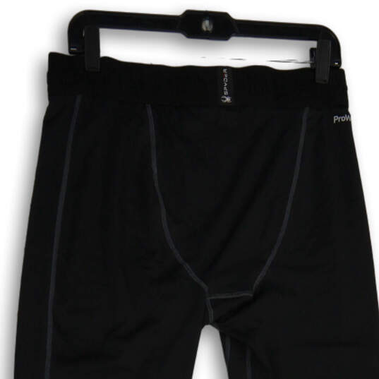 NWT Womens Black Elastic Waist Skinny Leg Pull-On Cycling Pants Size Large image number 4