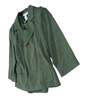 NWT Womens Green Long Sleeve Button Front 2 Piece Pant Suit Size 16 image number 3