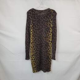 J. Crew Brown Mohair & Wool Blend Bodycon Pullover Sweater Dress WM Size S alternative image