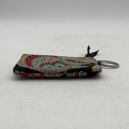 Authentic Womens Multicolor Paisley Keychain Ring Zipper Card Wallet alternative image