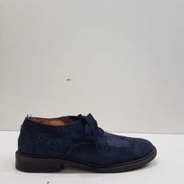 Tommy Hilfiger Suede Oxford Wingtip Shoes Navy 6.5