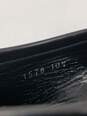 Authentic Prada Black Leather Loafers M 10.5 image number 7