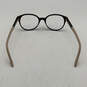 Womens VES 201 Beige Black RX Full-Rim Frame Oval Eyeglasses Frame image number 3