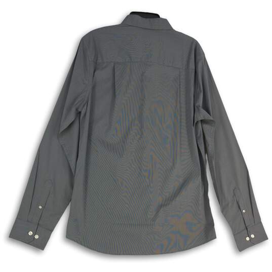NWT Van Heusen Mens Gray Long Sleeve Collared Dress Shirt Size LT 16-16 1/2 image number 2