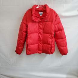 Columbia Red Full Zip Puffer Jacket WM Size XL
