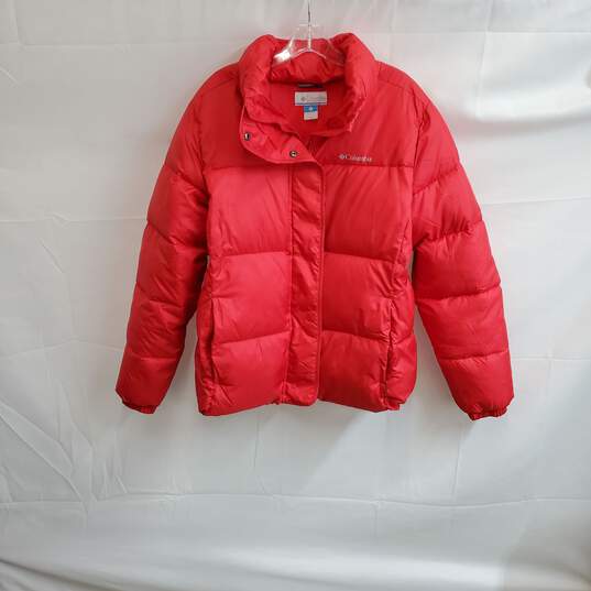 Columbia Red Full Zip Puffer Jacket WM Size XL image number 1