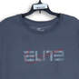 Mens Gray Elite Dri-Fit Short Sleeve Crew Neck Graphic Print T-Shirt Sz XXL image number 3