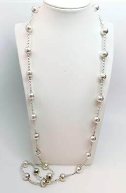 Tiffany & Co. 925 Ball Beaded Necklace 50.8g alternative image