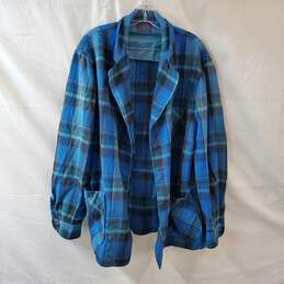Pendleton Blue Flannel Over Shirt
