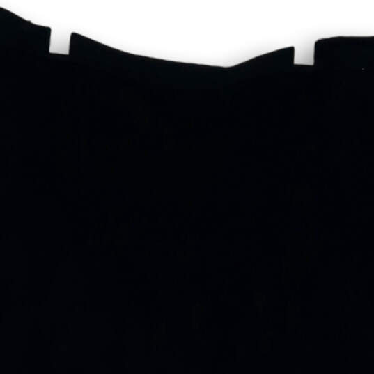 Womens Black Flat Front Side Zip Knee Length A-Line Skirt Size 4 image number 4