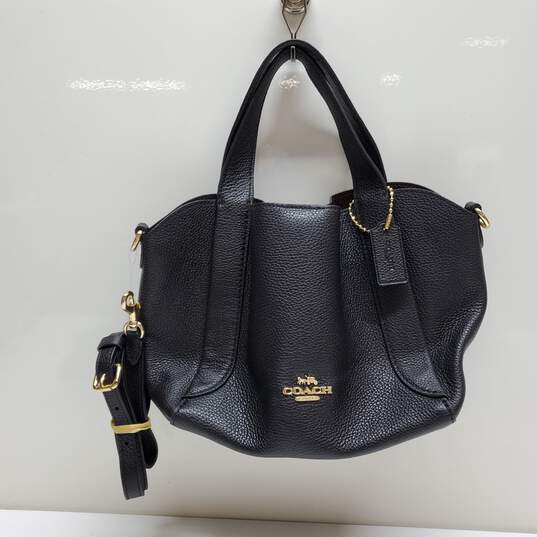 COACH Hadley Hobo 21 78800 Black Leather - Tote Bag image number 1