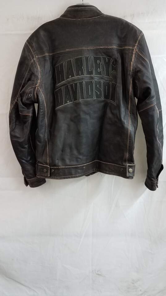 Harley Davidson Roadway Worn Leather Jacket - Large image number 2