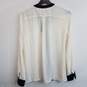 Banana Republic black and white long sleeve button up blouse XS image number 2