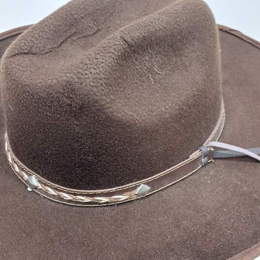 Unbranded Brown Western Style Cowboy Hat image number 4