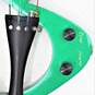Sojing Brand 4/4 Full Size Green Electric Violin w/ Case, Bow, and Audio Cable image number 6