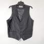 Tazio Men Black Wool Vest Sz 42R image number 1