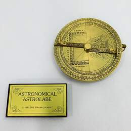 VNTG Franklin Mint Universal Equinoctial Ring Dial & Astronomical Astrolabe alternative image