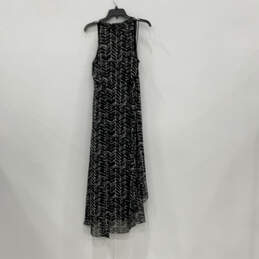 NWT Womens Black White Sleeveless V-Neck High-Low Hem Maxi Dress Size 14W alternative image