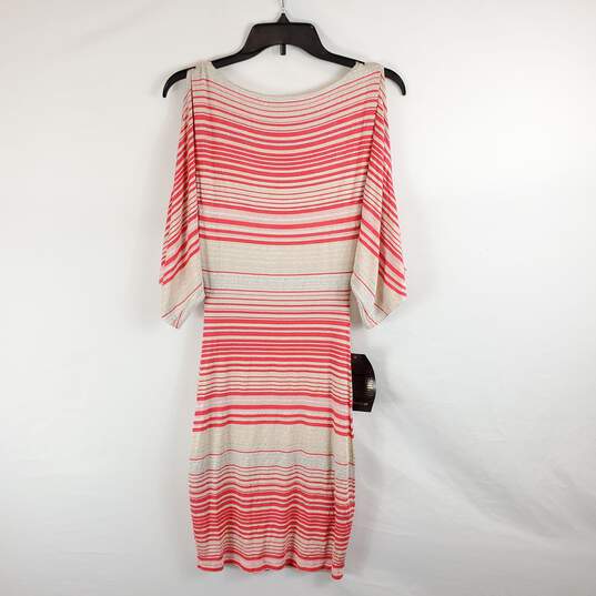 Bebe Women Metallic Striped Dress S NWT image number 2