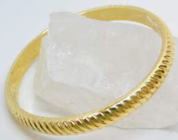 Designer Lilly Pulitzer Gold Tone Jungle & Ridged Bangle Bracelets 59.4g alternative image