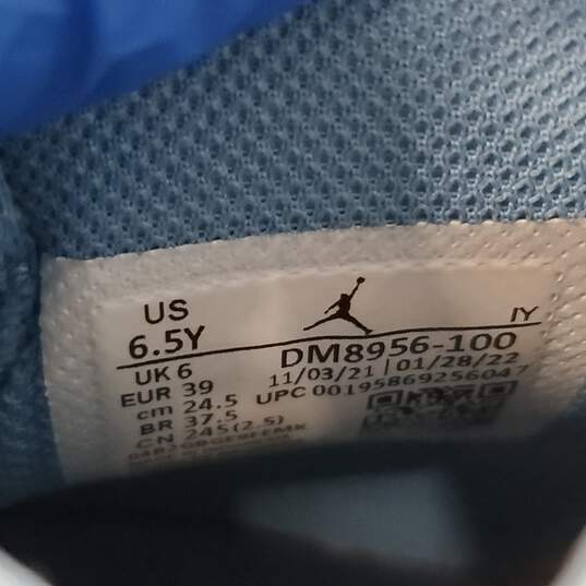 Nike Jordan 6 Rings Boys' Shoes White/Dutch Blue Size 6.5Y image number 6