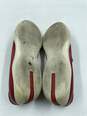 Authentic Prada Red Leather Loafers M 9.5 image number 5