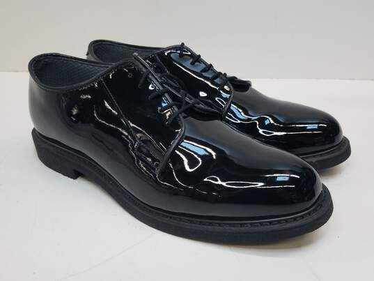 Bates Black High Gloss Military Uniform Dress Shoes Men 12 E Patent image number 3
