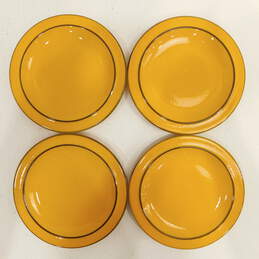 Vintage Danish Gold Flammfest by Thomas Germany 5.75 Inch Plates Lot of 4