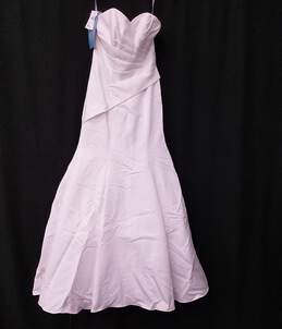 NWT Womens White Strapless Corset Back Wedding Dress W/ Can Cam Skirt Sz 8