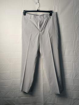 Nike Golf Men Dry Fit Gray Pin Strips Pants Size 34/32