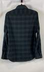 Express Men's Navy Plaid Button Up- S NWT image number 2