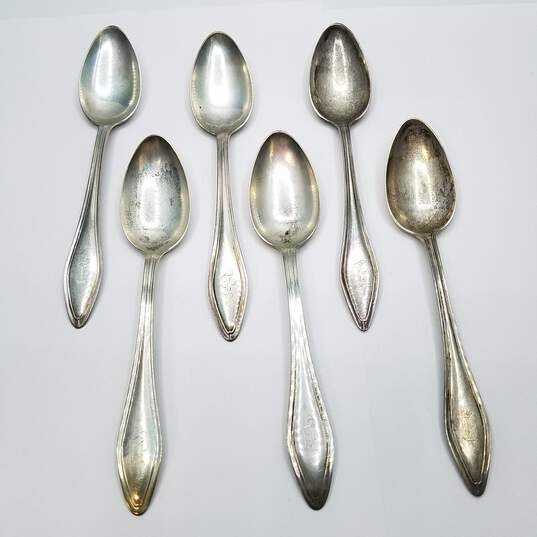 Uabranded Sterling Silver 6in Vintage Spoon Bundle 6pcs 127.4g image number 2