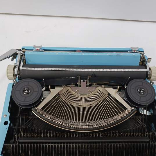 Vintage Companion Blue Typewriter w/ Case image number 5