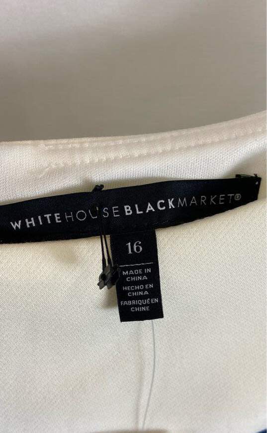 White House Black Market Mullticolor Casual Dress - Size Large image number 4