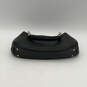 Womens Black Leather Inner Zipper Pocket Semi Chain Strap Shoulder Bag image number 2